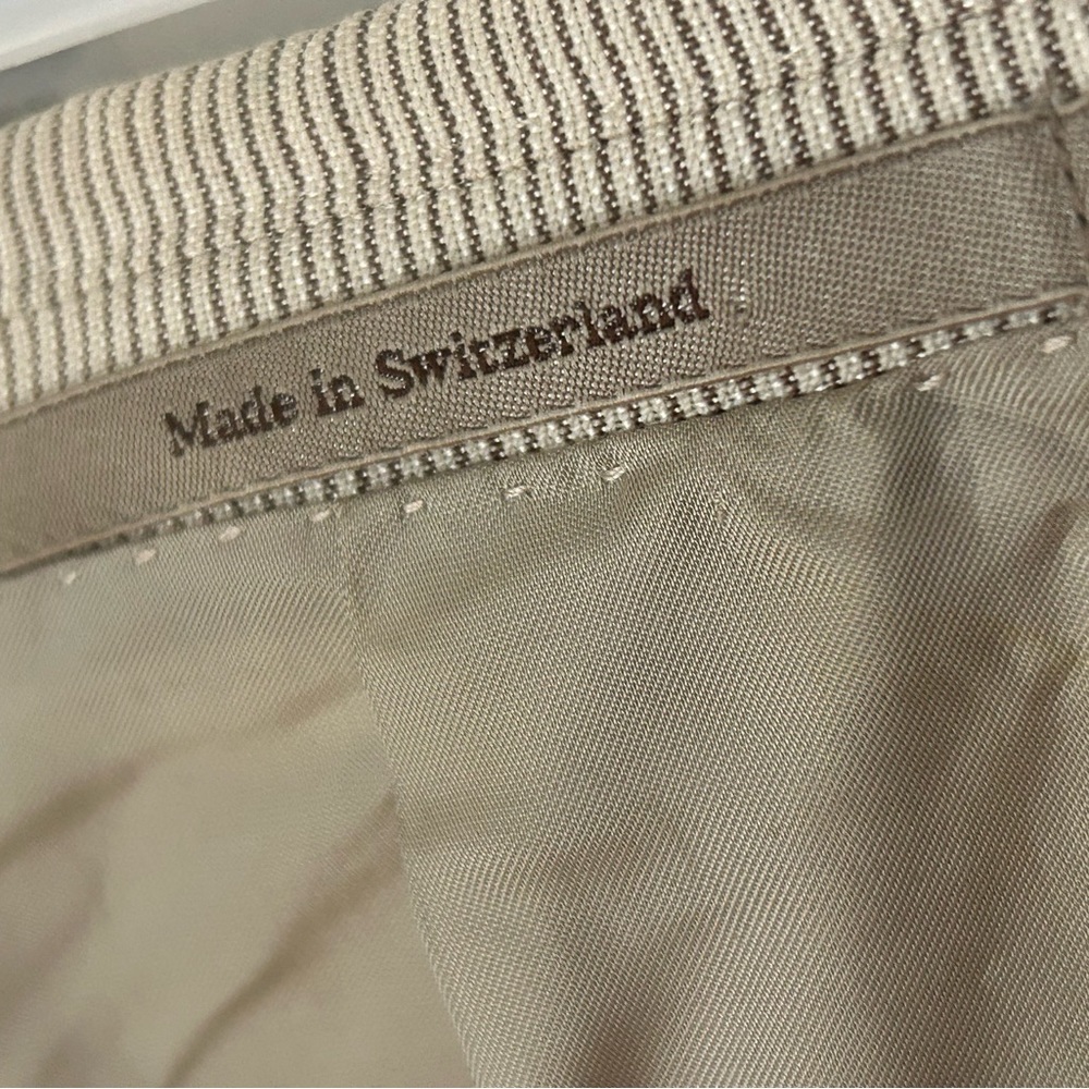 Vintage Gucci Men's Cream Single Breasted Blazer Wool Blend - Picture 9 of 13